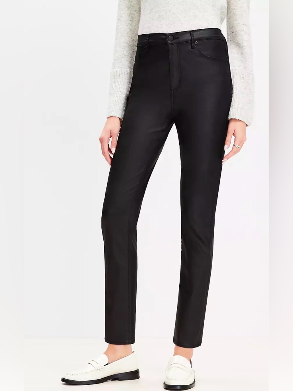 Coated Loft High-Rise Skinny Jeans